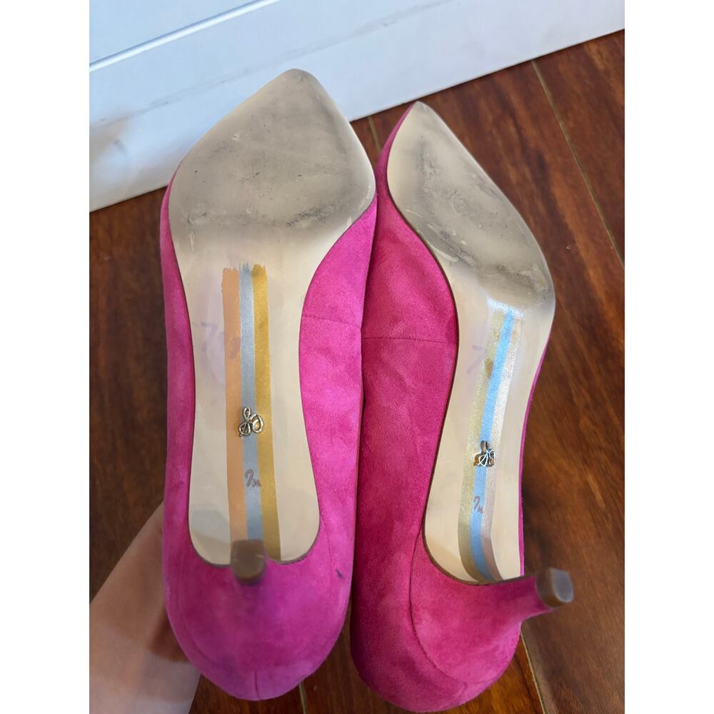 Sam Edelman Women’s Dori Rose Pink Suede Heels Pointed Toe Pumps Size 7.5 - Picture 7 of 7